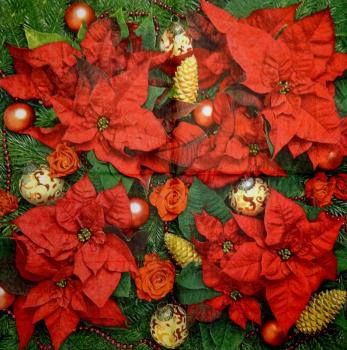 132 Christmas Flowers - 3-ply